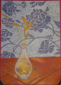 ваза с колосьями пшеницы