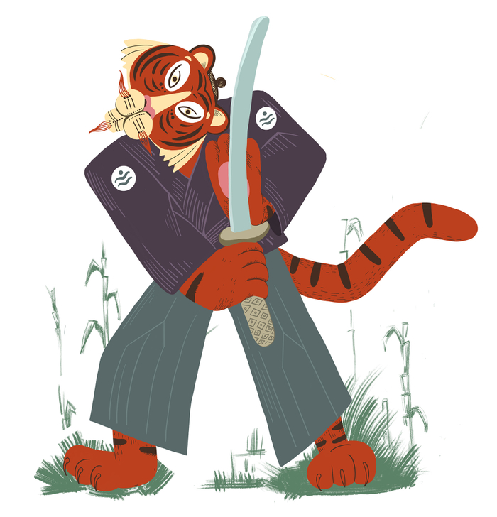 тигр самурай