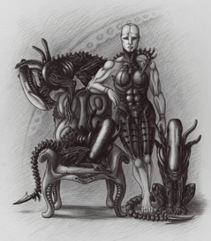 Портрет Благородной Леди с питомцами