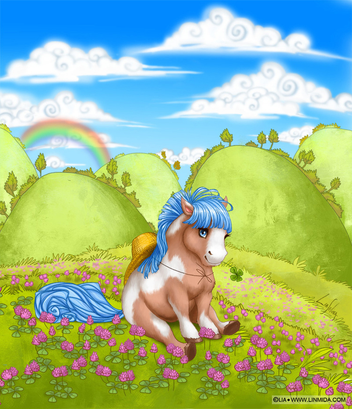 Синегривый пони