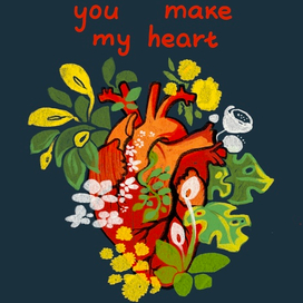 Открытка на любовную тематику для личных стоков (свободна)