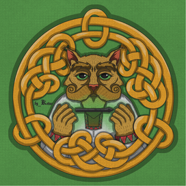 Домовой с пером. Маскот