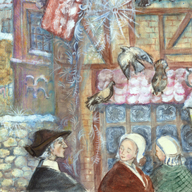 Иллюстрация к лит.сказке Г.Х.Андерсена "Снежная королева"