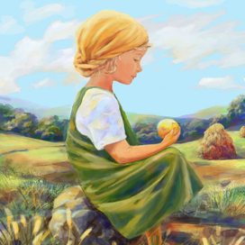 Девочка в поле