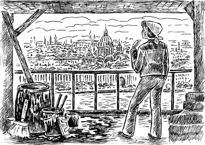 Над городом Петра...