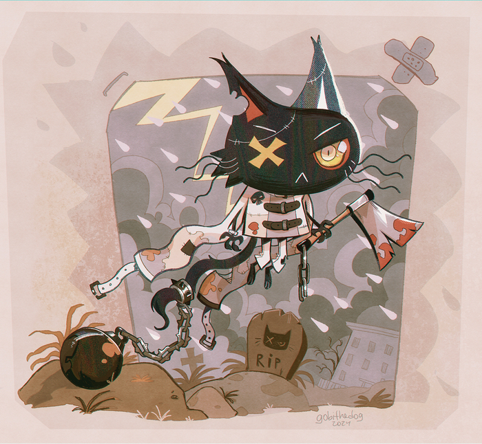 котик - призрак