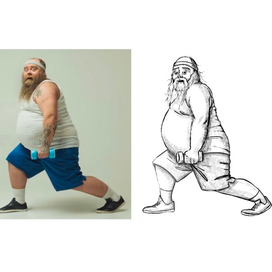 Скетч полного спортсмена