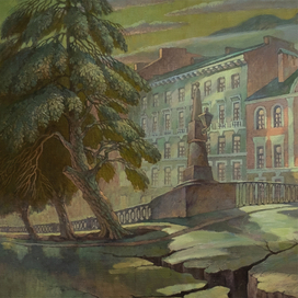 ВЕЧНЫЙ ГОРОД. САНКТ-ПЕТЕРБУРГ (фрагмент картины)  