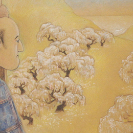 Влюбленный рыбак. Иллюстрации к японской сказке.