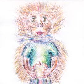 Ёж и яблоко