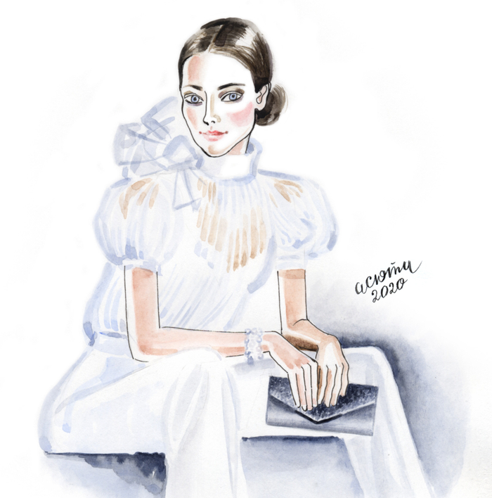 Серебристый клатч