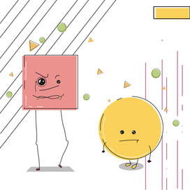 Абстрактное партнерство . Мистер Квадрат и Доктор Круг