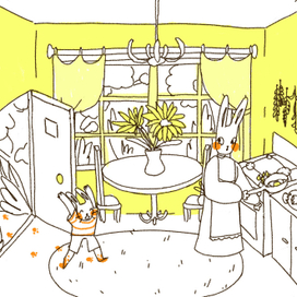 Семья зайчиков