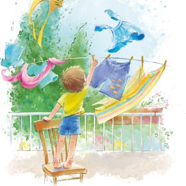 Ветер. Лети, сарафанчик!