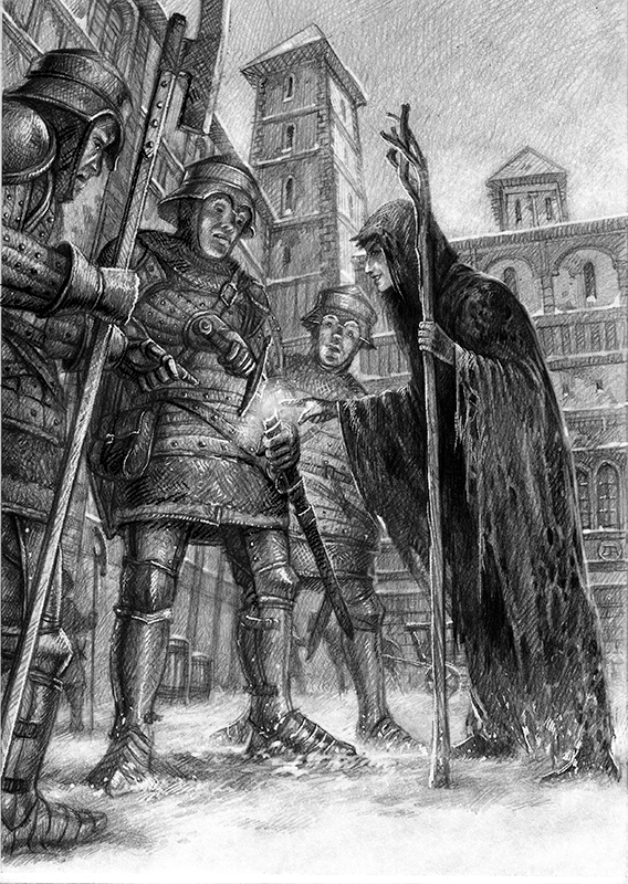 Иллюстрация к произведению Р. Суржикова "Кукла на троне"