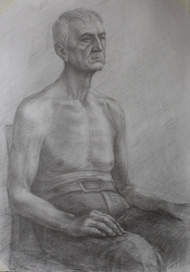 Рисунок обнаженной полуфигуры