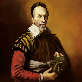 Копия с картины «Портрет актёра» Доменико Фетти