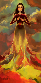 "Младшенькая", иллюстрация к "Аленькому цветочку"