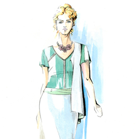 Эскиз модели одежды