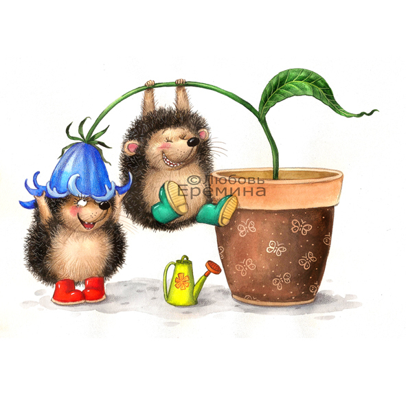 "Ёжики" для "Студии текстильного дизайна"