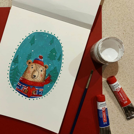 Снежный мишка