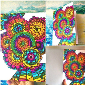 Открытка "мандалы"
