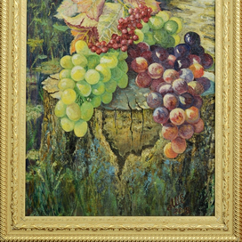 "Виноград. Виноград на пеньке.Лето"