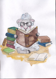 Овечка-книголюб