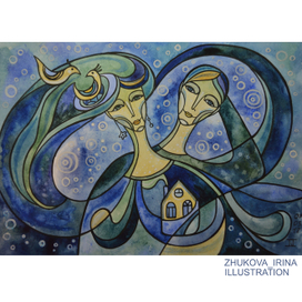 Синее звёздное небо