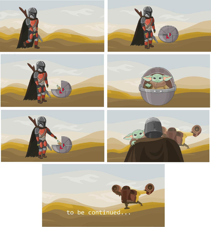 Mando & Yoda (fan art) 