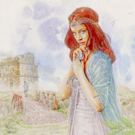 "Кроткая Эбби" (рисунок на обложку книги)