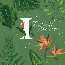 Tropical sticker pack