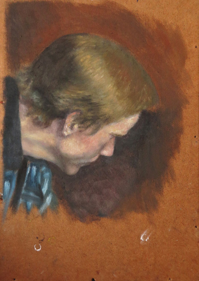 Этюд (картон, масло)