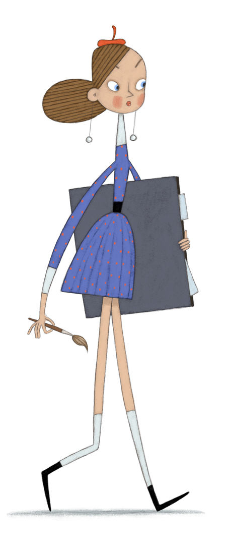 Девочка в берете