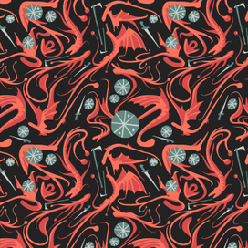 Паттерн с драконами