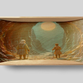 Глубокая деревянная чаша