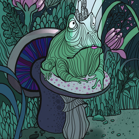 Веселая жабка