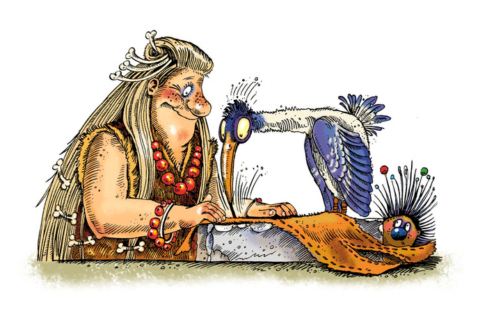 Иллюстрация к книге А. Усачёва «Первобытная история», издательство «Азбука», 2015 г.