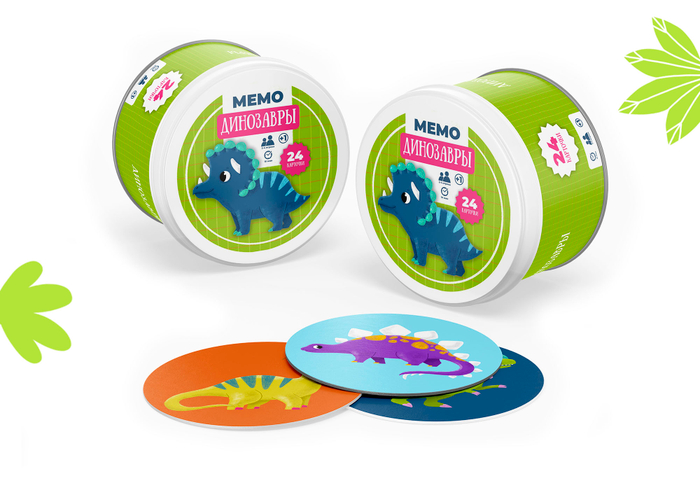 Игра мемо. Динозавры_упаковка