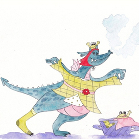 Акварельная иллюстрация в книгу для издательства "Альфики"