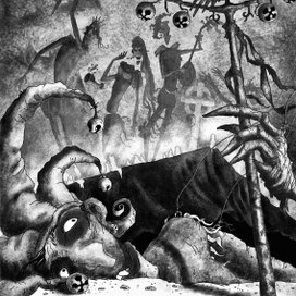 иллюстрация в книгу Светланы Ос "затмение"