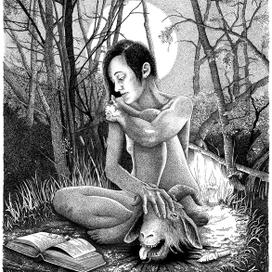 Девушка в лесу