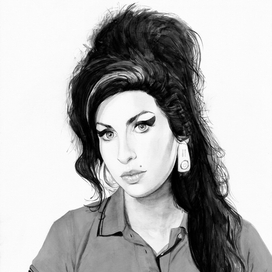 Портрет Amy Winehause Автор Казаков Иван