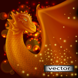 Дракон векторная иллюстрация