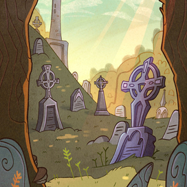 Иллюстрация для карточной игры "Однажды в Ирландии".