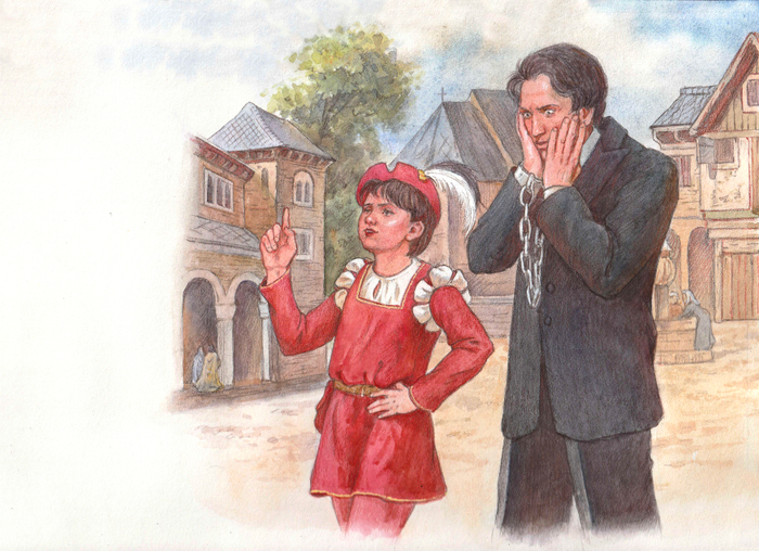 Иллюстрация к роману М. Твена "Янки при дворе короля Артура"