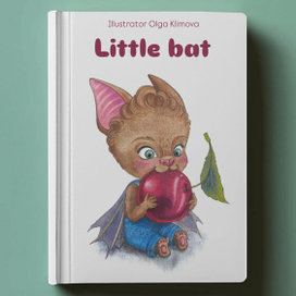 Дизайн персонажа для детской книги про летучую мышку