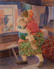 иллюстрация к стихотворению Барто "Страшная птица"