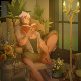 Угол с цветами