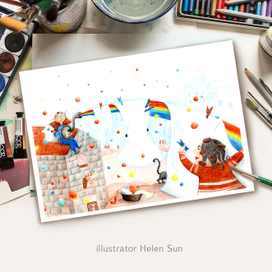 Иллюстрация к сборнику сказок Джанни Родари 